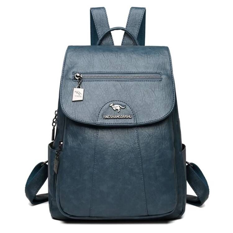 New Ladies Backpack Large Capacity Soft Leather Travel Bag Fashion Trend Student Anti-theft Imitation Sheepskin Backpack