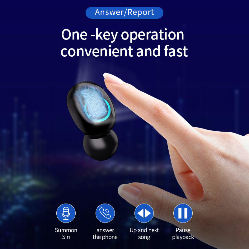 Sports Noise Reduction Bluetooth Headset With Digital Display